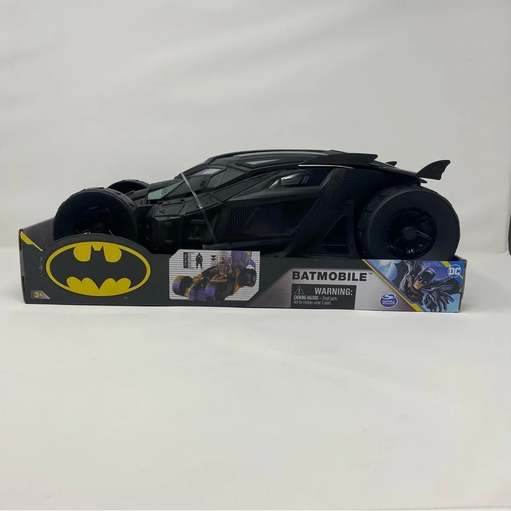 Spin Master DC Comics Matte Black Batman‎ Batmobile 12 inch NEW